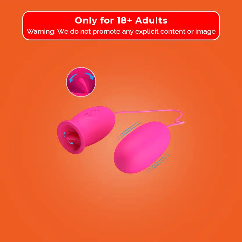 Prettylove Daisy Vibrating Egg with Licking Tongue