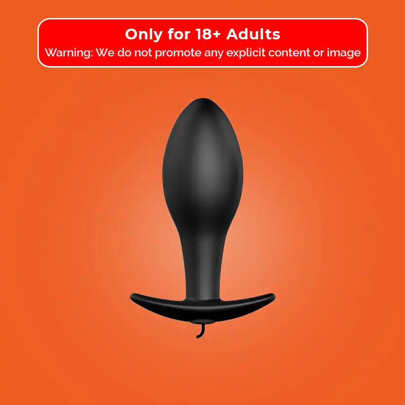 Pretty Love Anal Plug Black Anchor with Remote Control